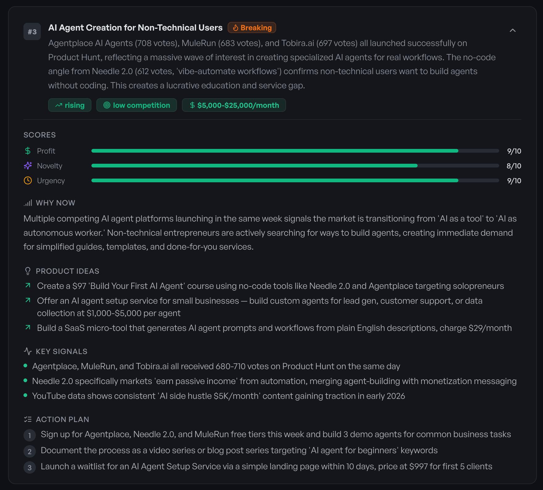 Trend Radar expanded trend details